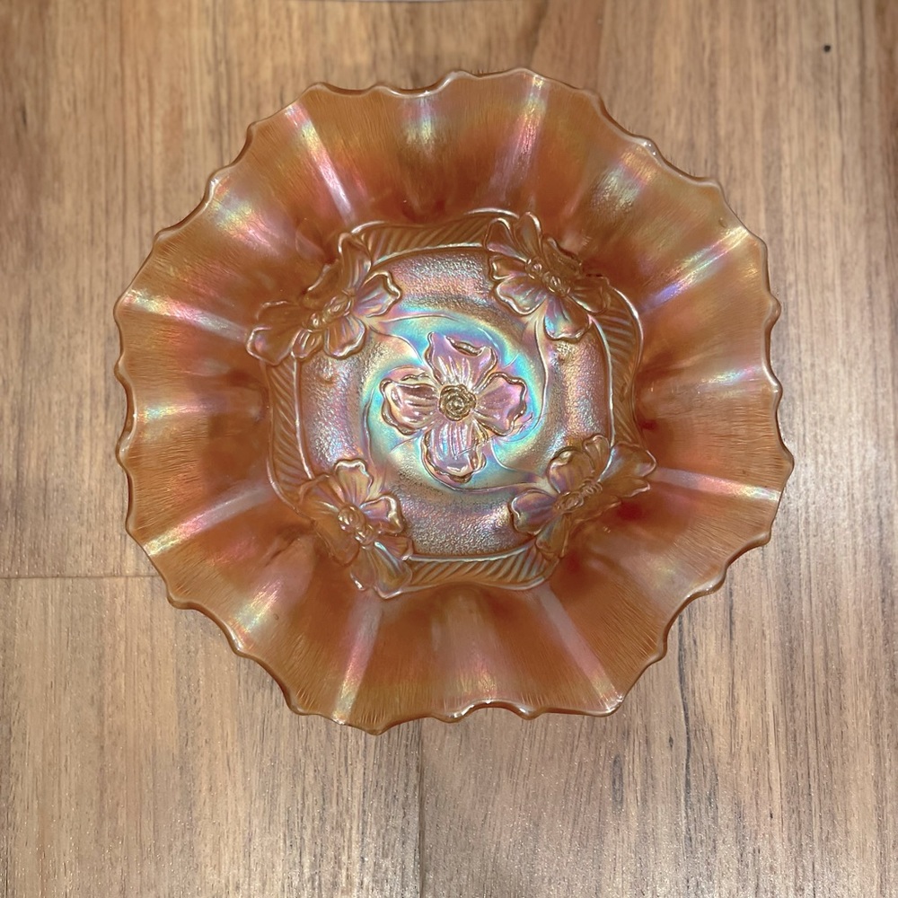 Antique glass bowl